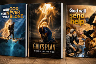 design christian book cover, religious book cover, devotional, cover design