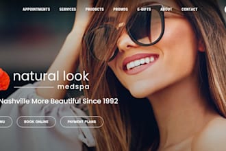 design squarespace medical spa, cosmetic clinic med spa plastic surgery website