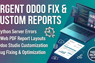 fix odoo bug fix customize odoo studio pdf report and python server error