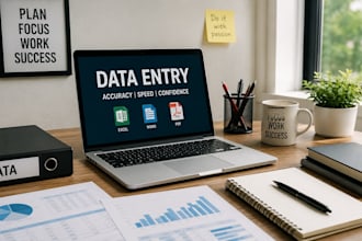 do data entry, writing, copy paste, pdf to word and microsoft excel