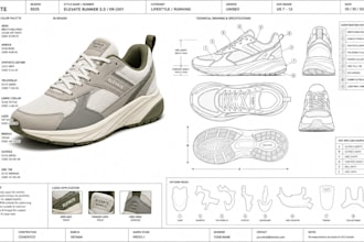 do shoe tech pack, sneaker design, footwear design, fashion flats, cad drawing