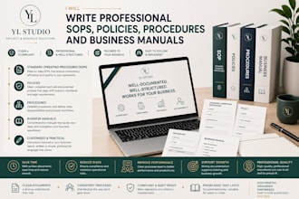 write professional sops policies procedures and business manuals