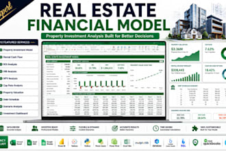build real estate financial model, property valuation, ROI, irr and investment