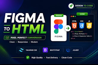 convert figma to tailwind CSS or responsive HTML5