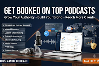 do podcast guest booking, podcast outreach, podcast PR and media outreach