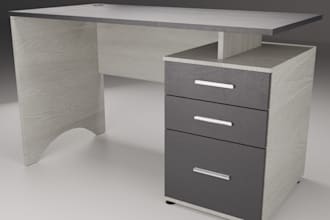 do realistic 3d furniture modeling and rendering
