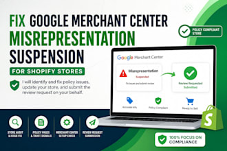 fix google merchant center misrepresentation for shopify stores