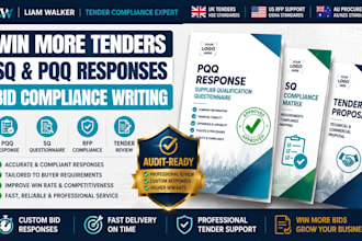 review your tender documents, write custom sq pqq bid compliance responses fast