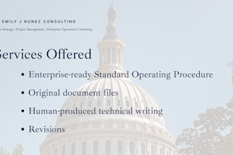 write your standard operating procedure manuals
