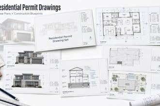 design residential permit drawings, house plans and construction blueprints