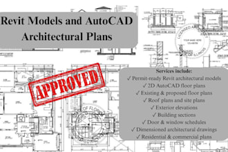 create permit ready revit models and autocad architectural plans in fl, tx, ny