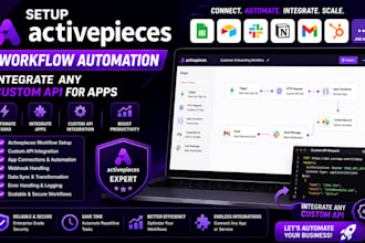 create setup activepieces workflow automation integrate any custom API for apps