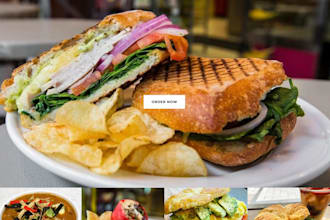design a restaurant website, food ordering website, wordpress restaurant website