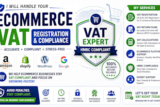 file ecommerce amazon shopify google analytics4 wordpress tax vat filling return