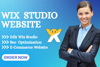 design wix studio website maintain wix studio website edit wix studio website