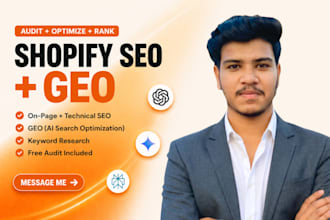 do shopify SEO and GEO to increase your traffic and sales