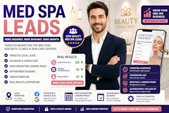 generate med spa leads botox body contouring aesthetic clinic skincare leads