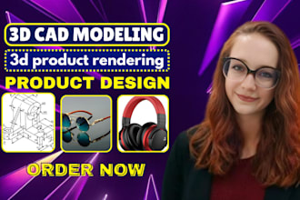 do 3d product modeling, 3d product rendering and 3d cad design