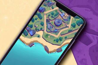 do create fantasy map illustration and concept art for you