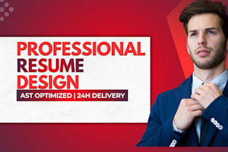 design a professional ats resume in canva within 24 hours