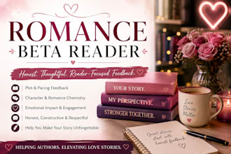beta reading for romance and fantasy romance novels