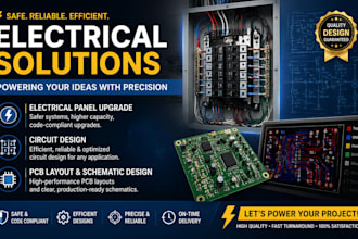 do electrical panel upgrade and circuit design, pcb layout and schematic design