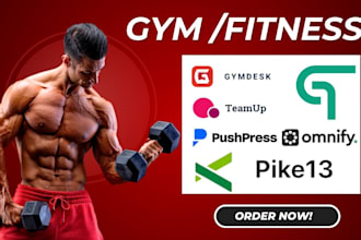 set gymdesk teamup omnify glofox pushpress pike13 gym studio booking membership