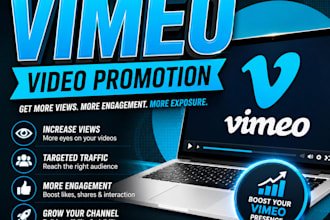 organically drive real audience to vimeo video promotion