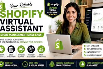 be your shopify virtual assistant for store management