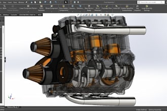 design mechanical cad models in solidworks for parts and manufacturing
