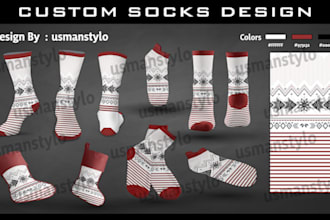design custom and unique socks design