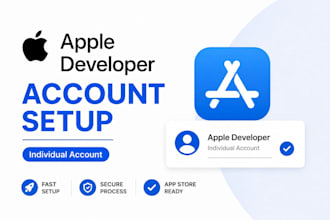 you  create apple developer individual account
