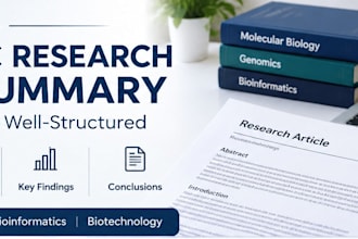 summarize scientific research papers and journal articles