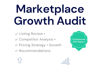 audit your amazon or ecommerce marketplace and provide a growth strategy
