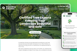 build wix landscaping website tree service website arborist tree care website
