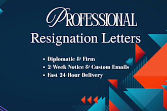 write a polite and professional resignation letter