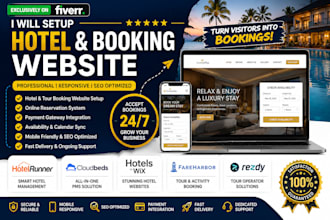 setup hotelrunner cloudbeds hotels wix  fareharbor rezdy booking website