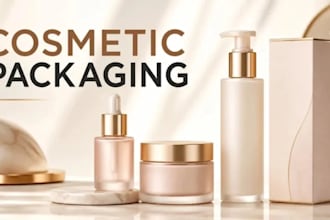 cosmetic packaging, skincare labels and photorealistic 3d mockups