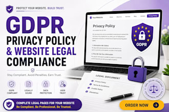 build website legal compliance write gdpr compliant privacy policies ai app case