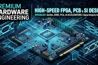 design fpga pcb, ddr4 ddr5, pcie serdes and ai accelerator boards