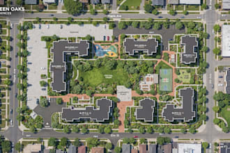 design realistic 2d and 3d master plan renderings for your project