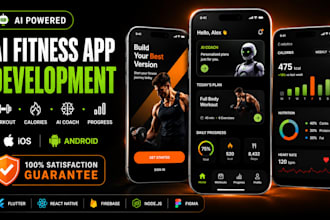 build ai fitness app wellness app sleep tracker app calories tracker app gym app
