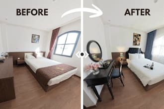 do realistic virtual staging for real estate photos