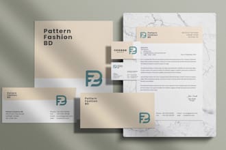 design business card, letterhead, and stationery