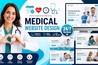 design medical and healthcare website