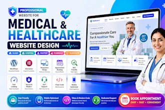 design a medical and healthcare website with elementor