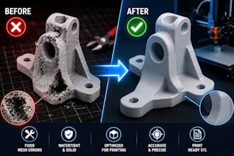 repair, fix, and make your stl file 3d print ready
