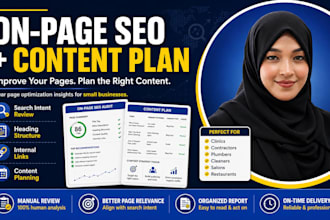 optimize your local service pages and create an SEO content plan
