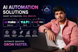 do ai automation with n8n, make, vapi ai