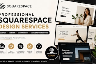squarespace website design redesign squarespace website expert for business